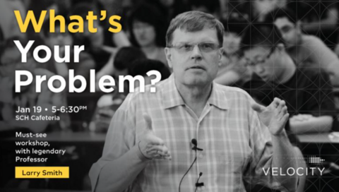 What's your problem event banner featuring Larry Smith