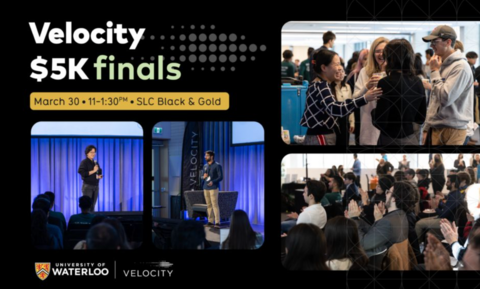 Students pitching at Velocity events