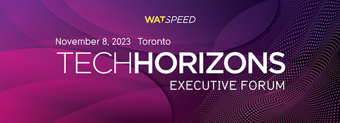 WATSPEED logo and Tech Horizons event