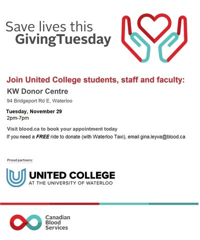 Giving Tuesday poster with event description