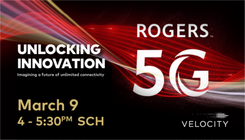 Unlocking innovation banner with the Rogers 5G logo