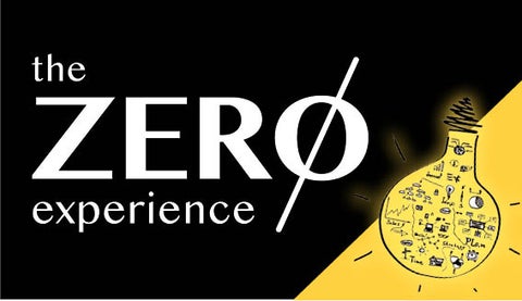 The zero experience graphic with a light bulb in the bottom right corner.