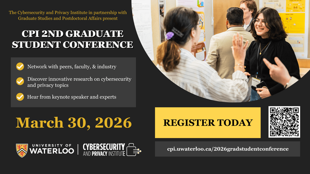 Poster with information on CPI 2nd Graduate Student Conference