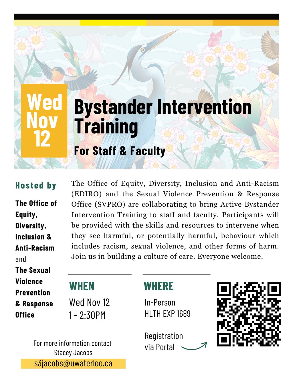 bystander intervention training for staff and faculty
