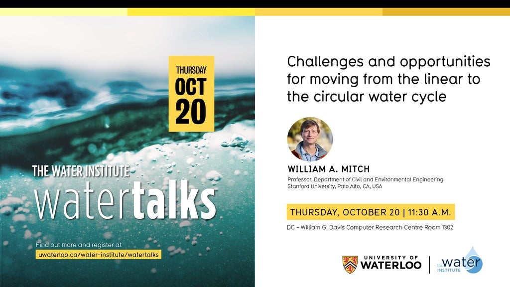 watertalks event poster featuring William Mitch