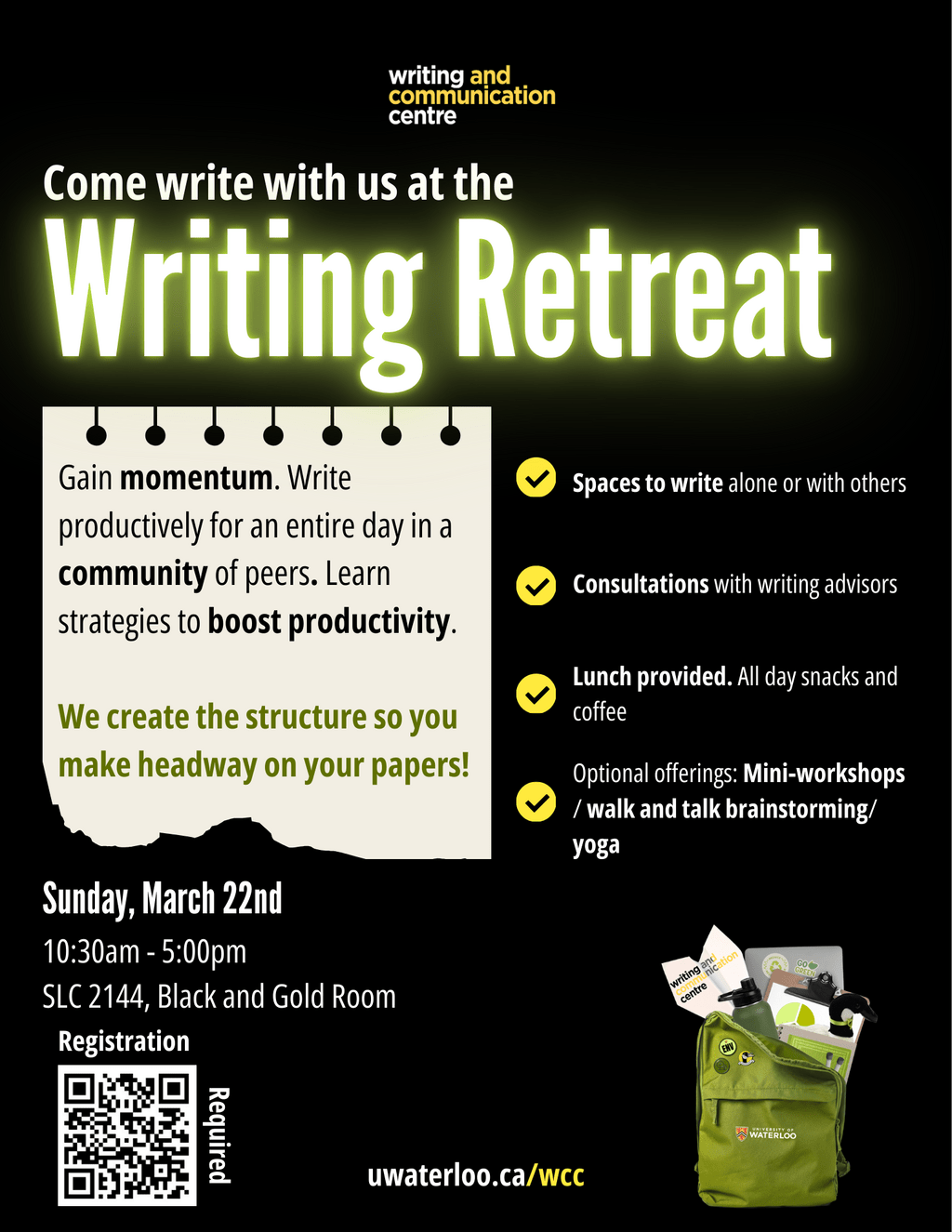 Information about Writing Retreat 2026 event