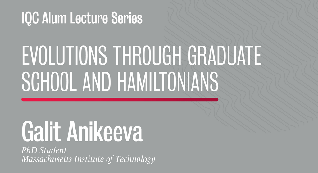 Evolutions through graduate school and hamiltonians