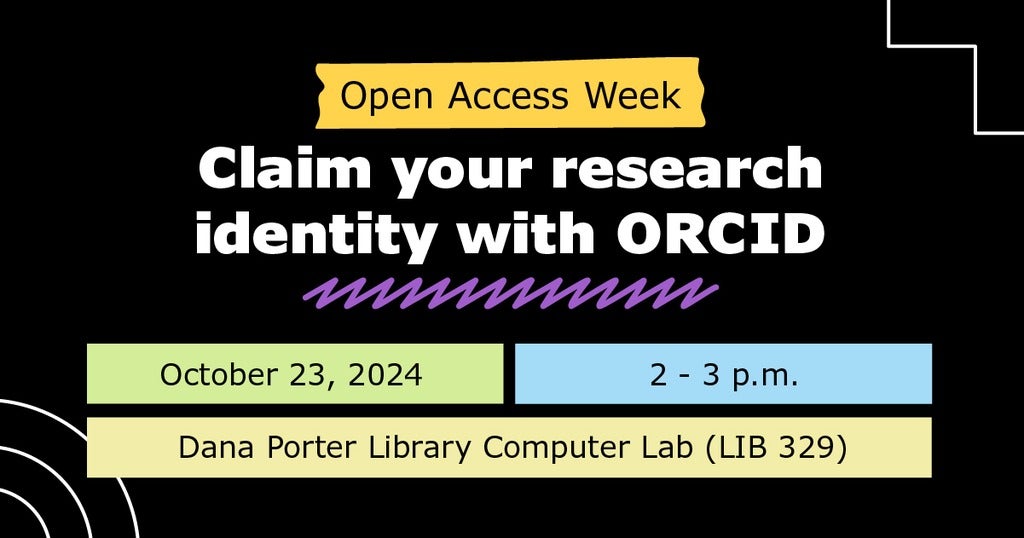 Claim your research identity with ORCID    