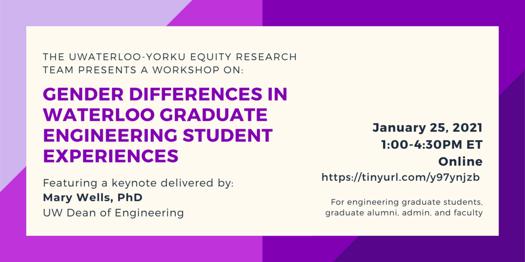 Caption reads, "Featuring a keynote presentation by Mary Wells, PhD, Dean of Engineering at the University of Waterloo."