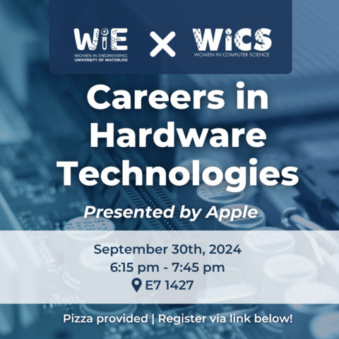 Careers in Hardward Technologies event poster