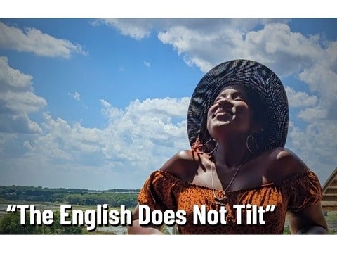 Banner for "The English Does Not Tilt"