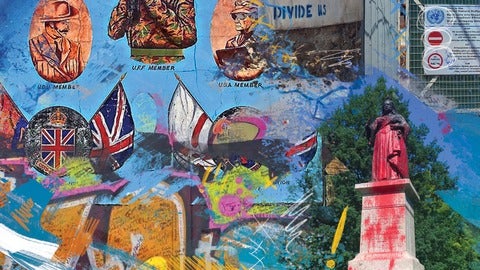 street art and graffiti collage