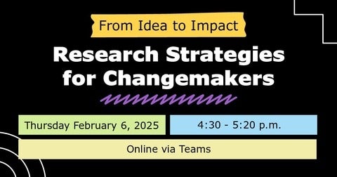 Research Strategies for Changemakers Banner