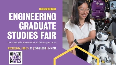 Engineering graduate studies fair event poster