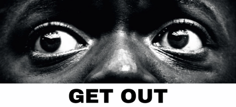 Get Out poster with eyes