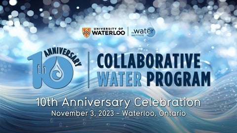 10th Anniversary Celebration of the Collaborative Water Programb poster