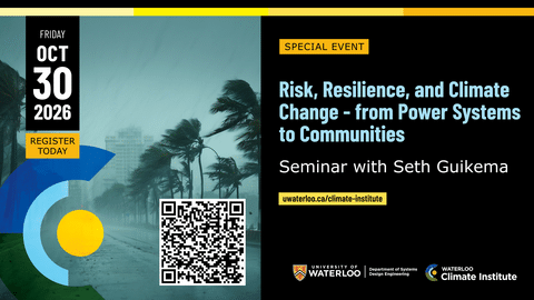 Risk, Resilience, and Climate Change seminar event banner