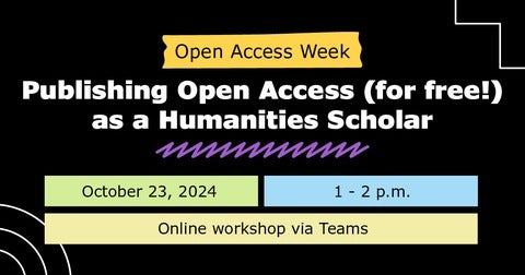 Publishing Open Access (for free!) as a Humanities Scholar