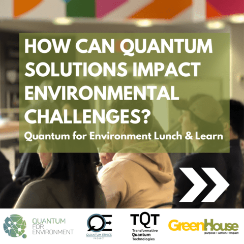 Quantum for Environment Lunch & Learn poster