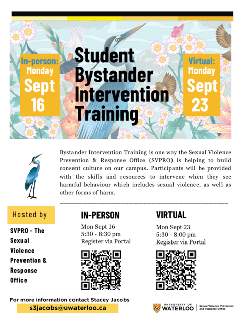 Bystander training poster