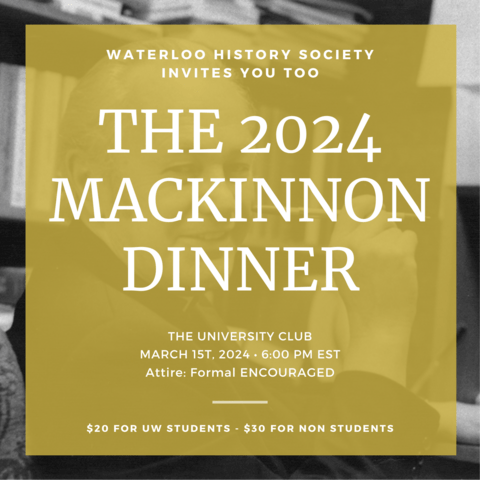 The 2024 Mackinnon dinner invitation