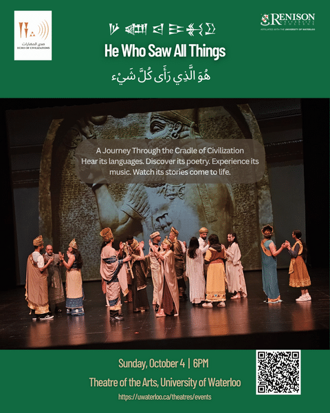He Who Saw All Things event poster
