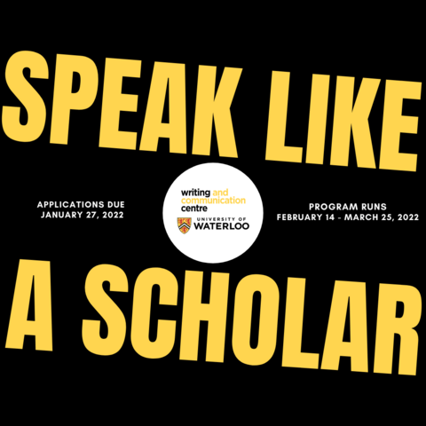 Speak Like a Scholar Applications close