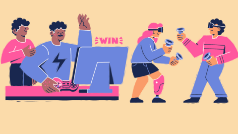 VR/AR and Video Games illustration