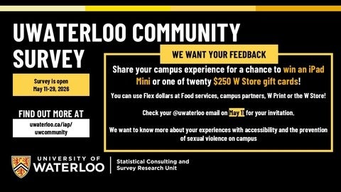 Information about the UWaterloo 2026 community survey