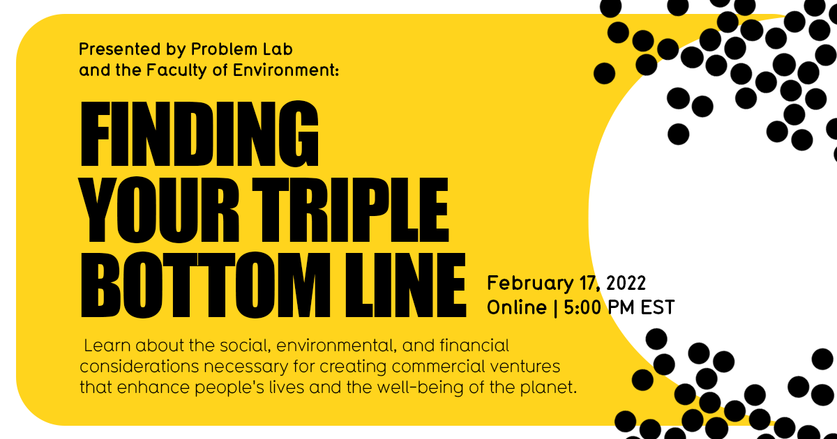 Finding Your Triple Bottom Line Waterloo Events