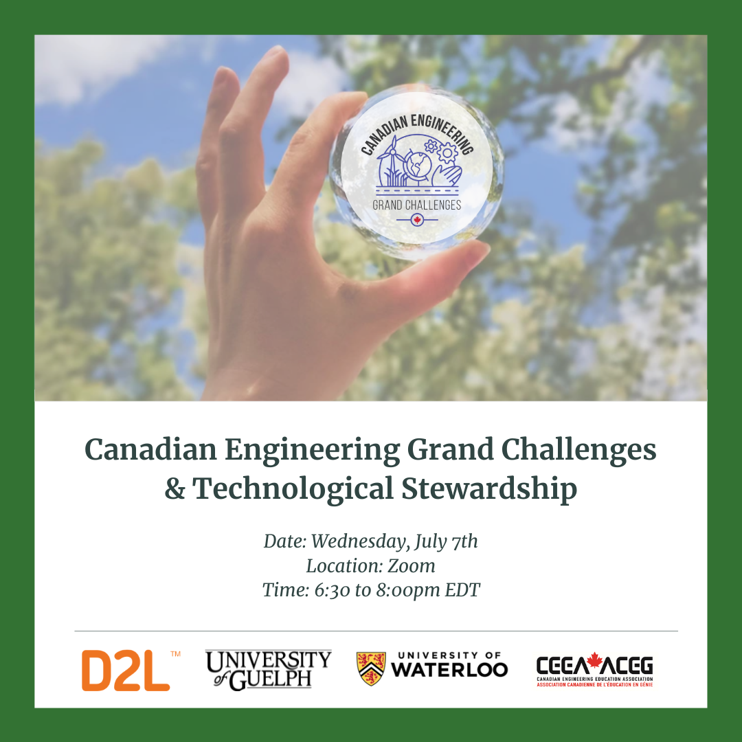 Canadian Engineering Grand Challenges and Technological Stewardship poster