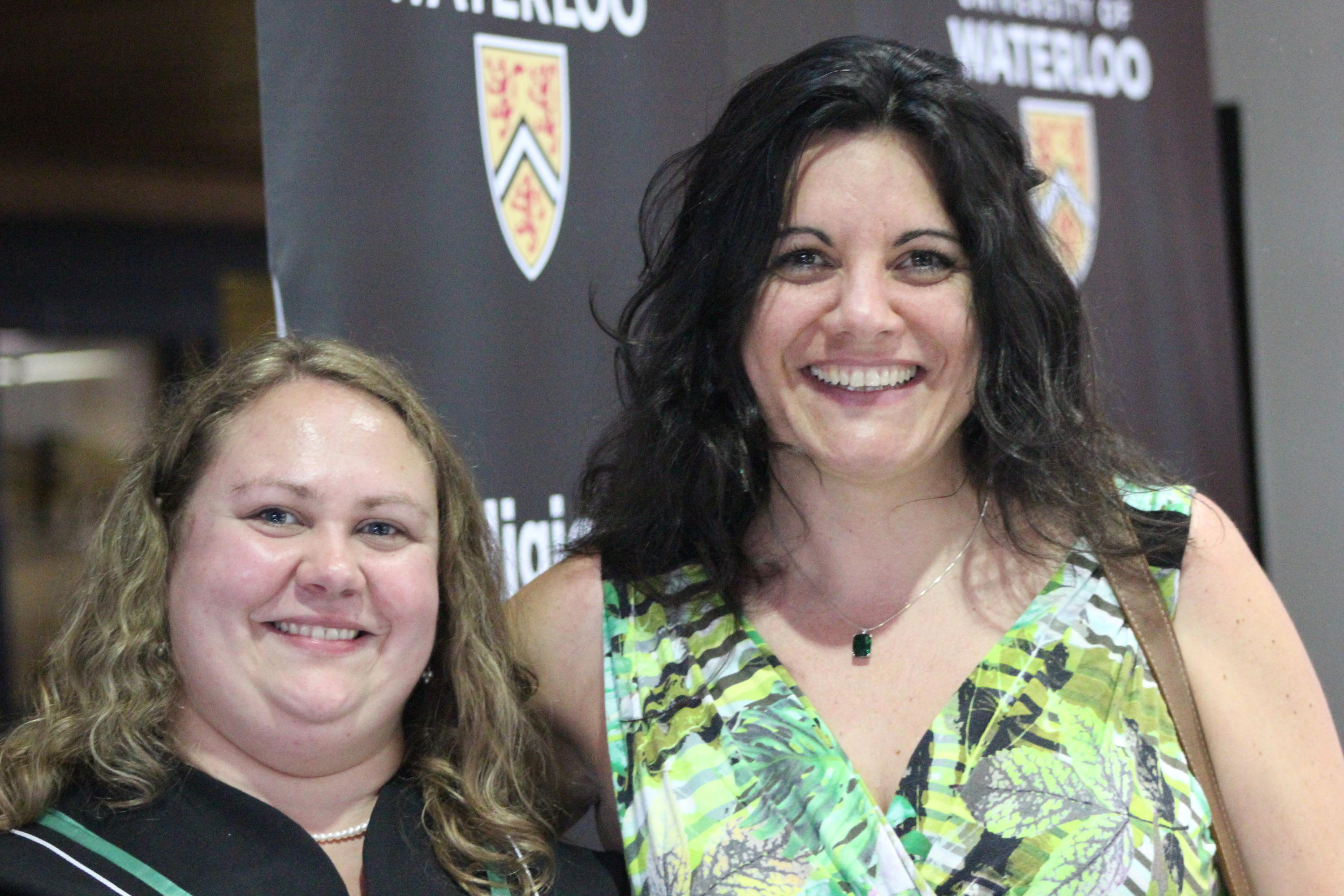 Karisa Parkington and Dr. Roxane Itier at the Spring 2017 convocation reception.