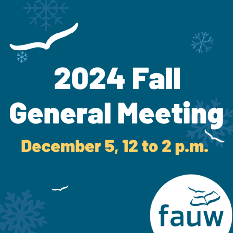 2024 Fall general meeting, December 5, 12 to 2 p.m.