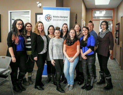 Staff and volunteers at the Waterloo Aboriginal Education Centre