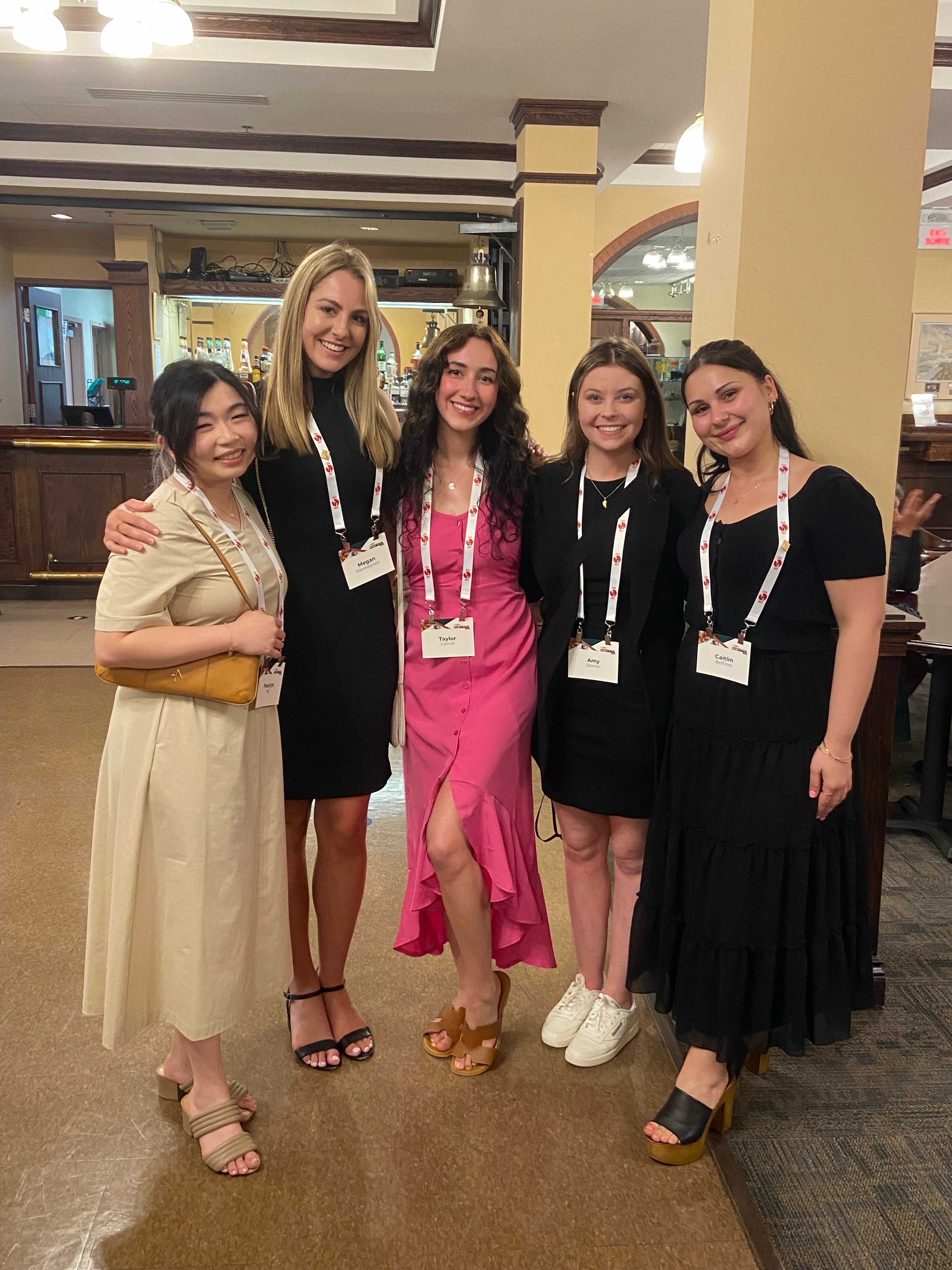 Group photo of students at CPA Military Social Event