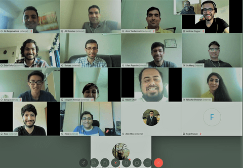 picture shown FATS Lab member video conferencing