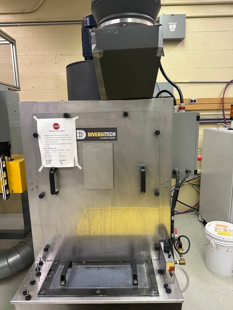 Wet dust collector used by FATSLab cold spray system.