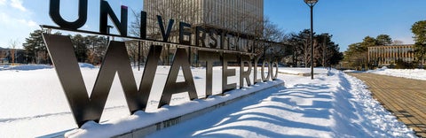 Winter - Uwaterloo sign