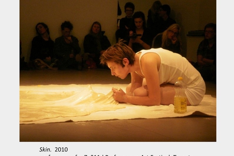 Skin. Performance for 7a*11d Performance Art Festival, Mercer Union, Toronto 2010. 