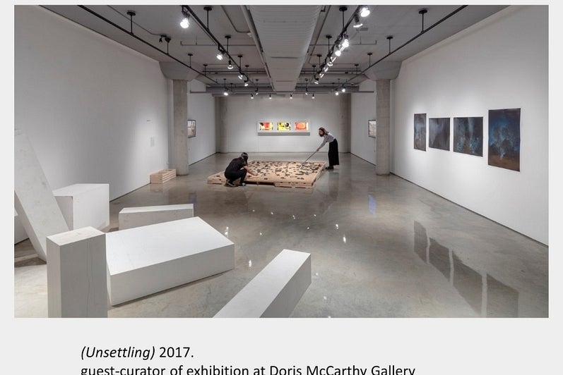Exhibition guest-curated by Bojana Videkanic: (Unsettling) 2017. Doris McCarthy Gallery