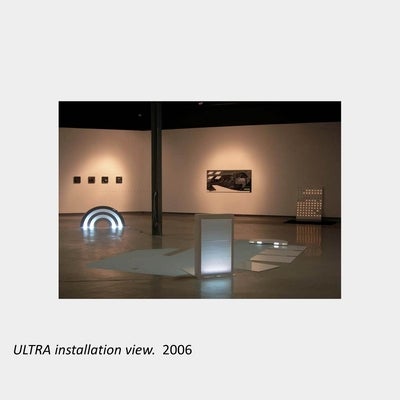 Artwork by Greg Blunt. ULTRA installation view.  2006