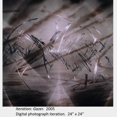 Artwork by Darlene Bolahood. Iteration: Gazer. 2005. Digital photograph iteration. 24” x 24”