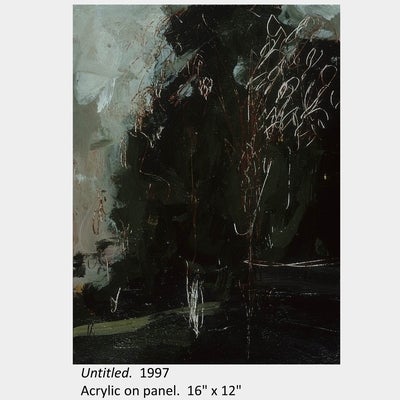 Artwork by Sonesay Bouphasiry. Untitled. 1997. Acrylic on panel. 16" x 12"