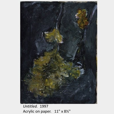 Artwork by Sonesay Bouphasiry. Untitled. 1997. Acrylic on paper. 11" x 8½"