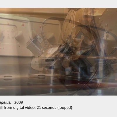 Artwork by Colin Carney. Angelus. 2009. Still from digital video. 21 seconds (looped).