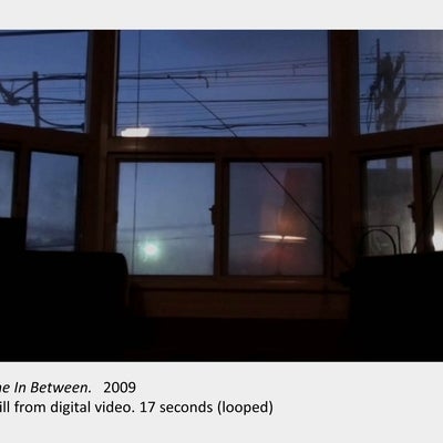 Artwork by Colin Carney. The In Between. 2009. Still from digital video. 17 seconds (looped).