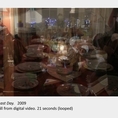Artwork by Colin Carney. Feast Day. 2009. Still from digital video. 21 seconds (looped).