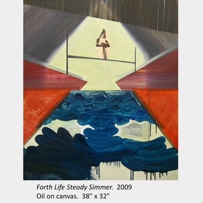 Artwork by Scott Everingham. Forth Life Steady Simmer. 2009. Oil on canvas. 38" x 32"