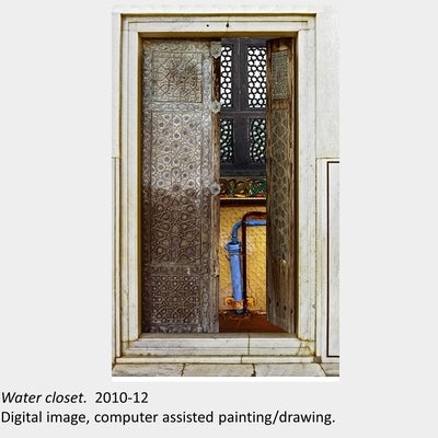 rtwork by Don MacKay. Water closet. 2010-12. Digital image, computer assisted painting/drawing.