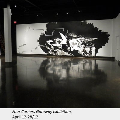 Artwork by Linda Martinello.  Four Corners Gateway exhibition. 2012